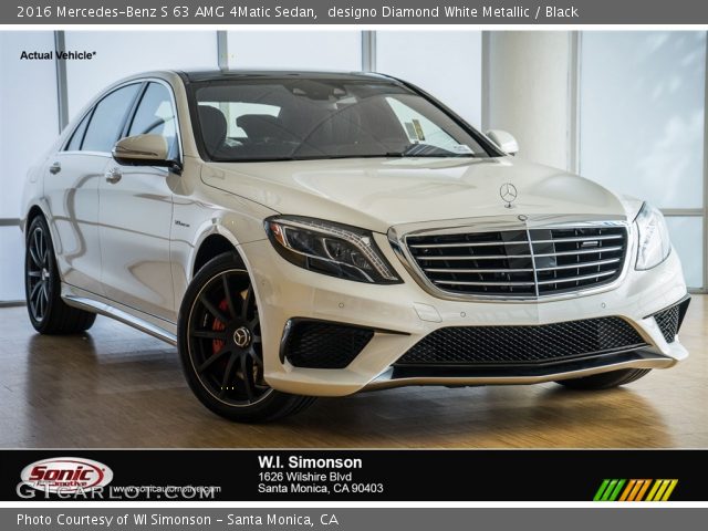 2016 Mercedes-Benz S 63 AMG 4Matic Sedan in designo Diamond White Metallic