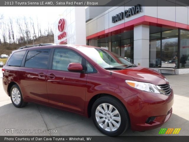 2013 Toyota Sienna LE AWD in Salsa Red Pearl