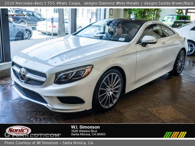 2016 Mercedes-Benz S 550 4Matic Coupe in designo Diamond White Metallic