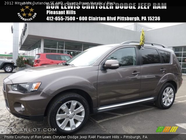 2012 Mitsubishi Outlander SE AWD in Quartz Brown Metallic