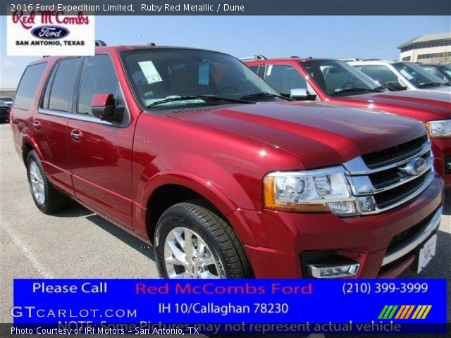 2016 Ford Expedition Limited in Ruby Red Metallic