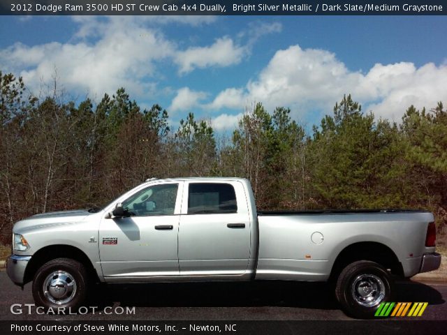 2012 Dodge Ram 3500 HD ST Crew Cab 4x4 Dually in Bright Silver Metallic