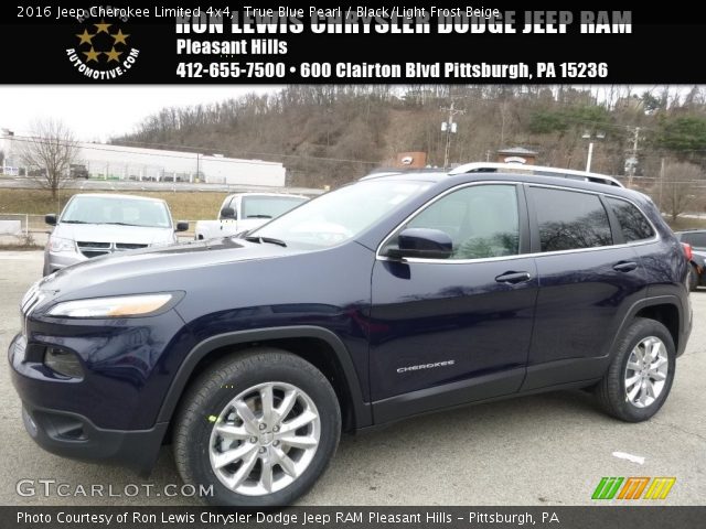 2016 Jeep Cherokee Limited 4x4 in True Blue Pearl
