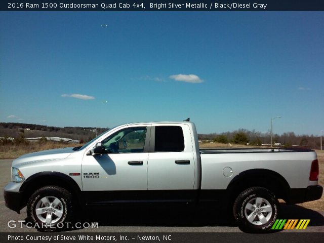 2016 Ram 1500 Outdoorsman Quad Cab 4x4 in Bright Silver Metallic