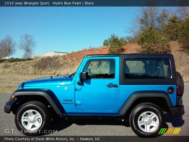 2016 Jeep Wrangler Sport in Hydro Blue Pearl