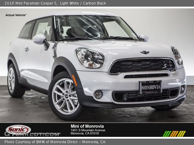 2016 Mini Paceman Cooper S in Light White
