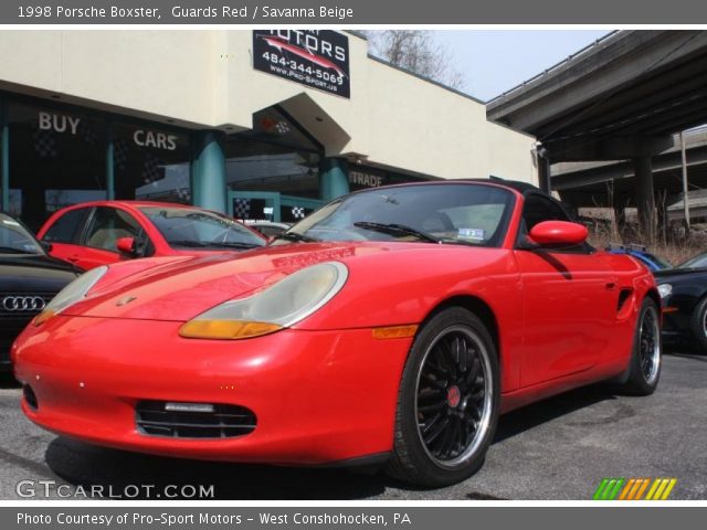 1998 Porsche Boxster  in Guards Red