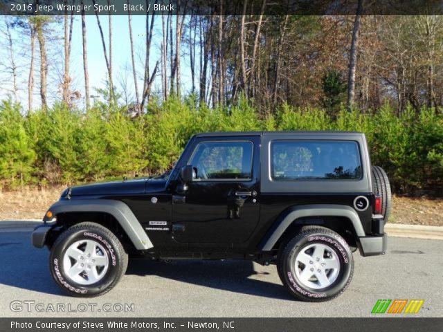 2016 Jeep Wrangler Sport in Black