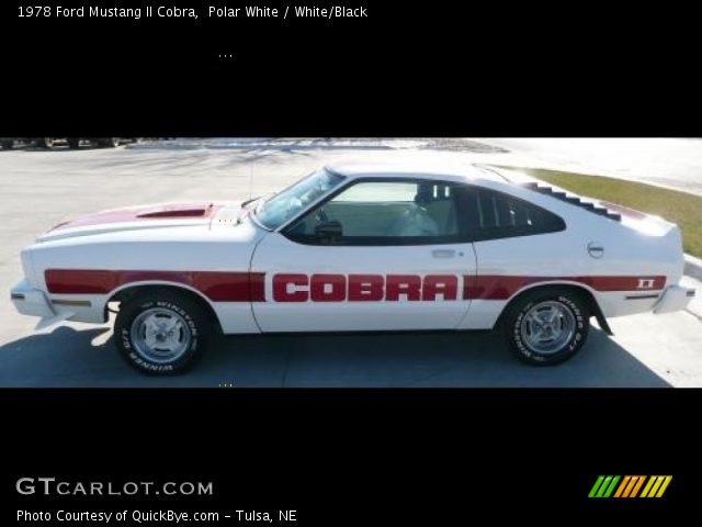 1978 Ford Mustang II Cobra in Polar White