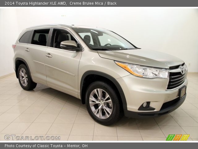 2014 Toyota Highlander XLE AWD in Creme Brulee Mica