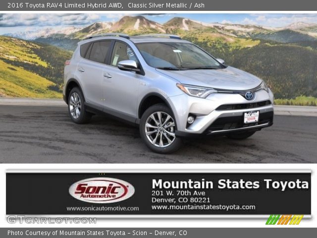 2016 Toyota RAV4 Limited Hybrid AWD in Classic Silver Metallic