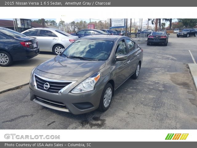 2015 Nissan Versa 1.6 S Sedan in Amethyst Gray