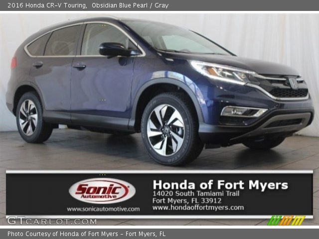 2016 Honda CR-V Touring in Obsidian Blue Pearl