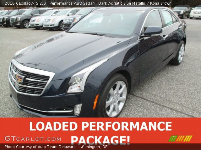 2016 Cadillac ATS 2.0T Performance AWD Sedan in Dark Adriatic Blue Metallic