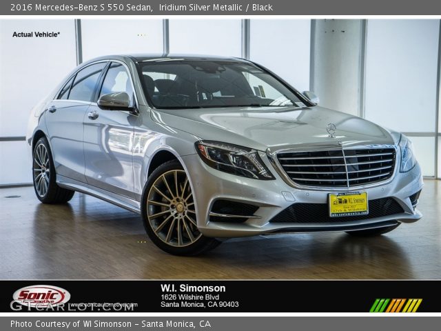 2016 Mercedes-Benz S 550 Sedan in Iridium Silver Metallic