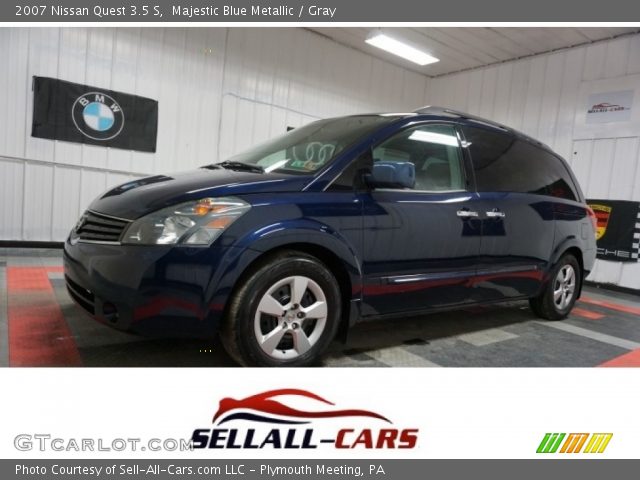 2007 Nissan Quest 3.5 S in Majestic Blue Metallic