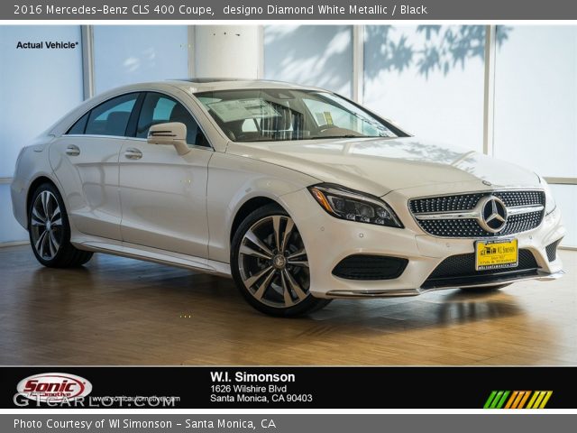 2016 Mercedes-Benz CLS 400 Coupe in designo Diamond White Metallic