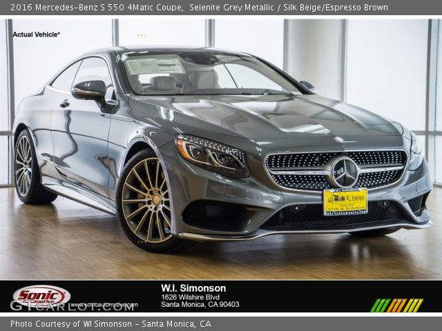 2016 Mercedes-Benz S 550 4Matic Coupe in Selenite Grey Metallic