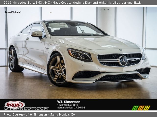 2016 Mercedes-Benz S 63 AMG 4Matic Coupe in designo Diamond White Metallic