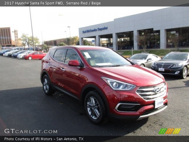 2017 Hyundai Santa Fe Sport FWD in Serrano Red