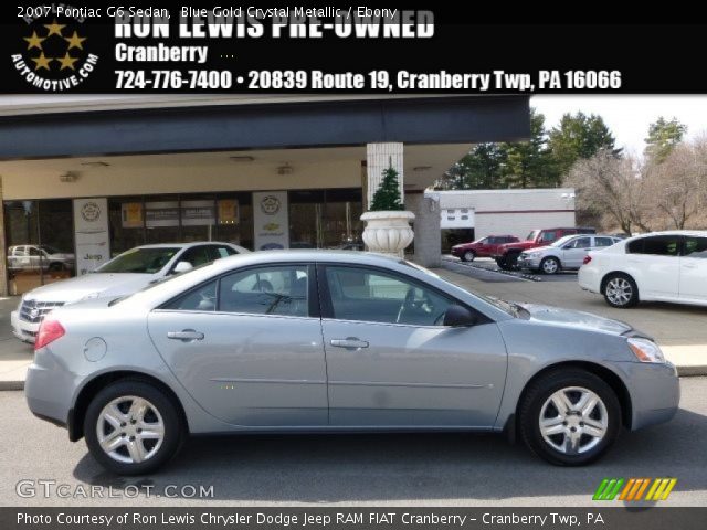 2007 Pontiac G6 Sedan in Blue Gold Crystal Metallic
