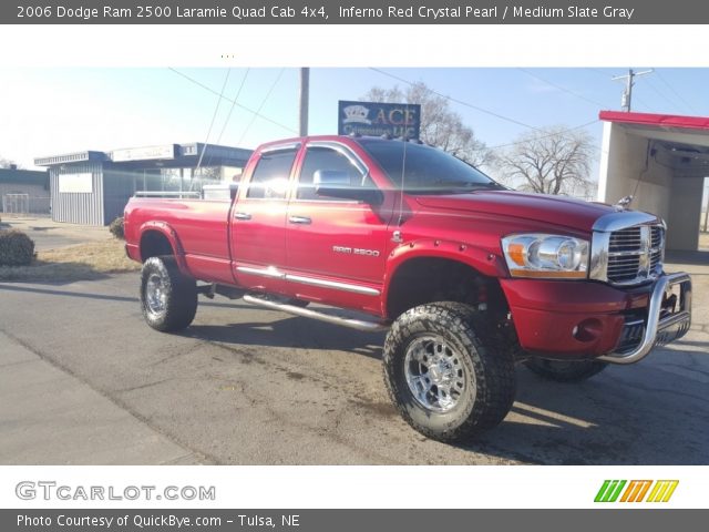 2006 Dodge Ram 2500 Laramie Quad Cab 4x4 in Inferno Red Crystal Pearl