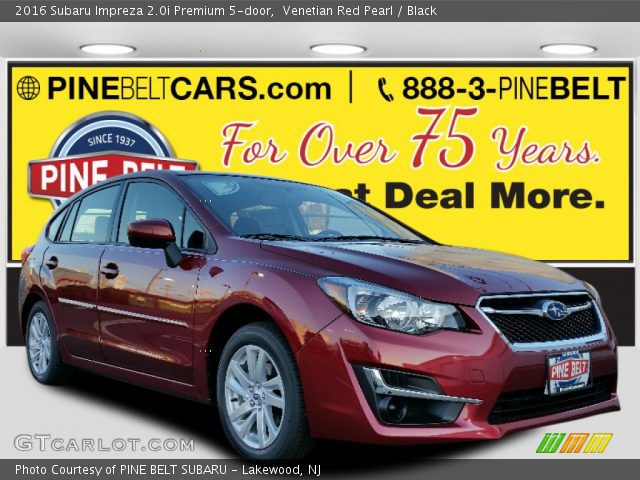 2016 Subaru Impreza 2.0i Premium 5-door in Venetian Red Pearl