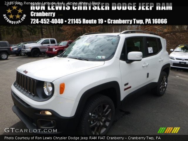 2016 Jeep Renegade Latitude 4x4 in Alpine White