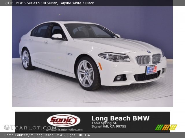 2016 BMW 5 Series 550i Sedan in Alpine White