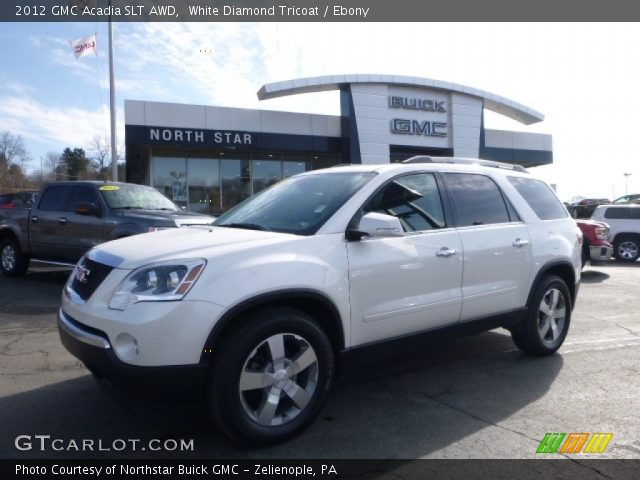2012 GMC Acadia SLT AWD in White Diamond Tricoat