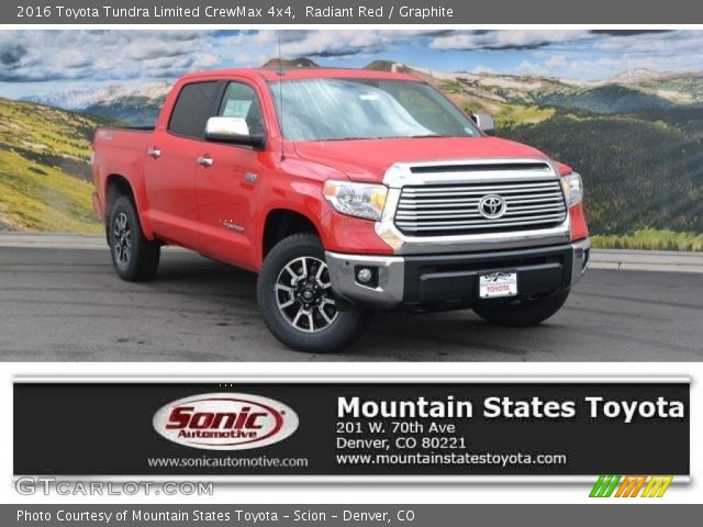 2016 Toyota Tundra Limited CrewMax 4x4 in Radiant Red