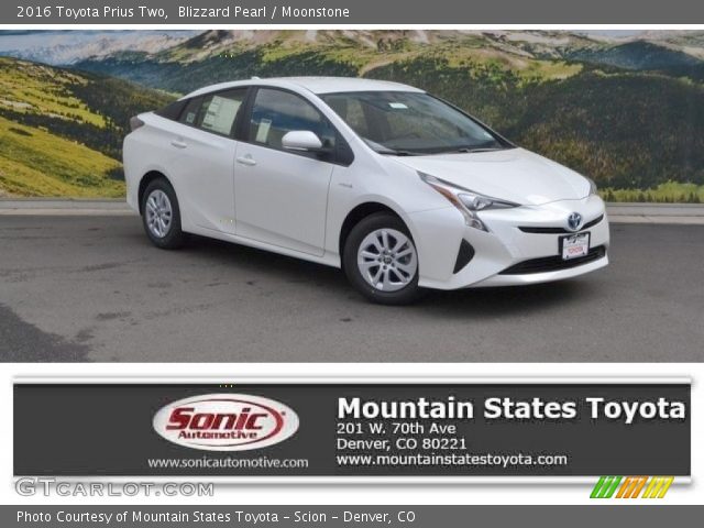 2016 Toyota Prius Two in Blizzard Pearl