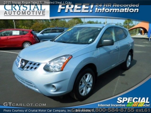 2015 Nissan Rogue Select S in Frosted Steel