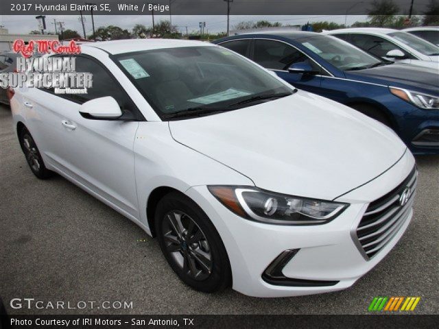 2017 Hyundai Elantra SE in White