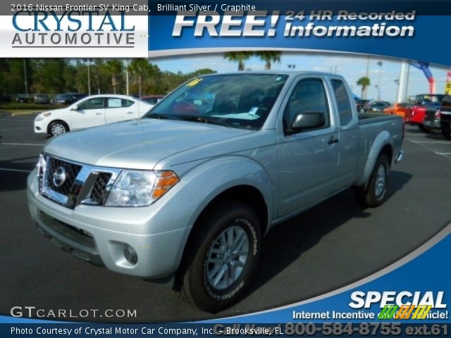 2016 Nissan Frontier SV King Cab in Brilliant Silver