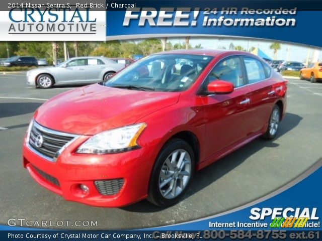 2014 Nissan Sentra S in Red Brick