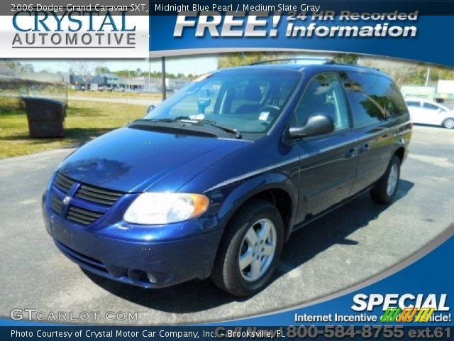 2006 Dodge Grand Caravan SXT in Midnight Blue Pearl