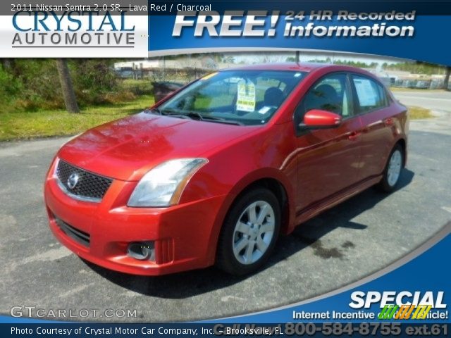 2011 Nissan Sentra 2.0 SR in Lava Red