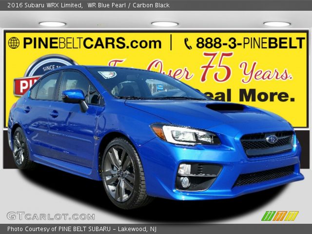 2016 Subaru WRX Limited in WR Blue Pearl