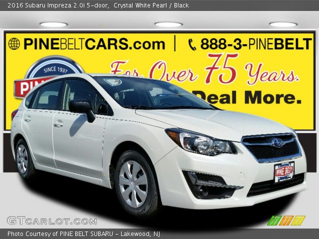 2016 Subaru Impreza 2.0i 5-door in Crystal White Pearl