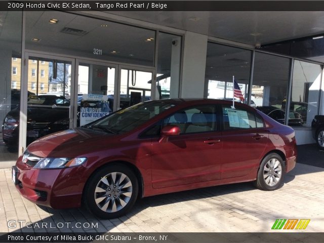 2009 Honda Civic EX Sedan in Tango Red Pearl