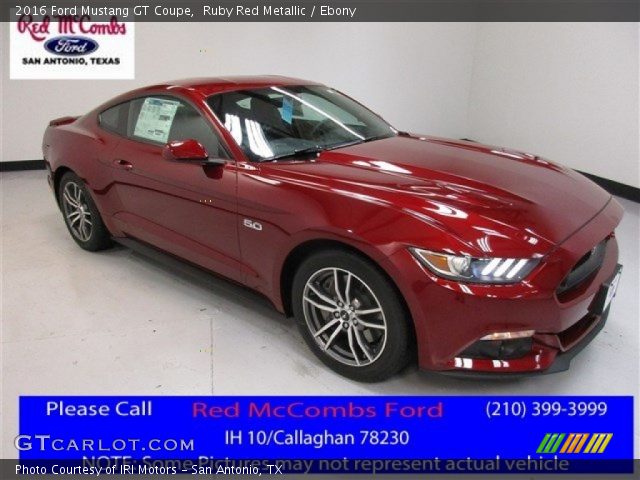 2016 Ford Mustang GT Coupe in Ruby Red Metallic