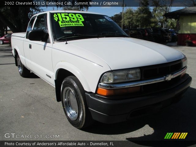 2002 Chevrolet S10 LS Extended Cab in Summit White