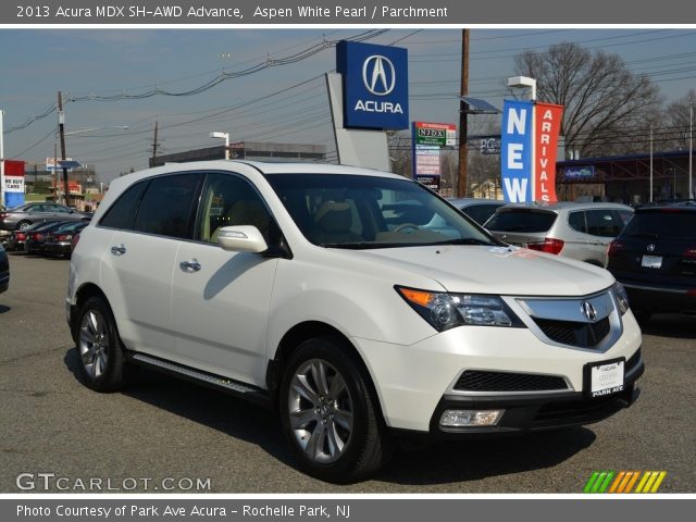 2013 Acura MDX SH-AWD Advance in Aspen White Pearl