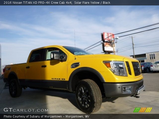 2016 Nissan TITAN XD PRO-4X Crew Cab 4x4 in Solar Flare Yellow