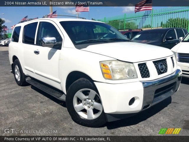 2004 Nissan Armada LE in Blizzard White