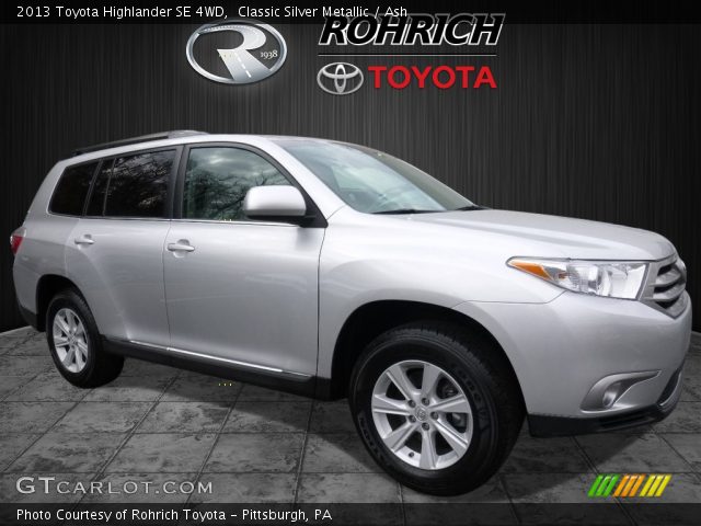 2013 Toyota Highlander SE 4WD in Classic Silver Metallic