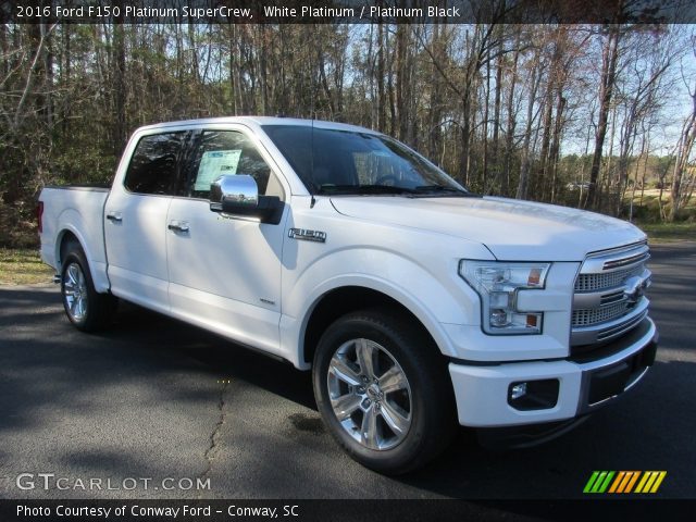 2016 Ford F150 Platinum SuperCrew in White Platinum