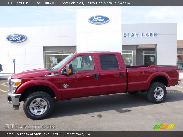 2016 Ford F350 Super Duty XLT Crew Cab 4x4 in Ruby Red Metallic