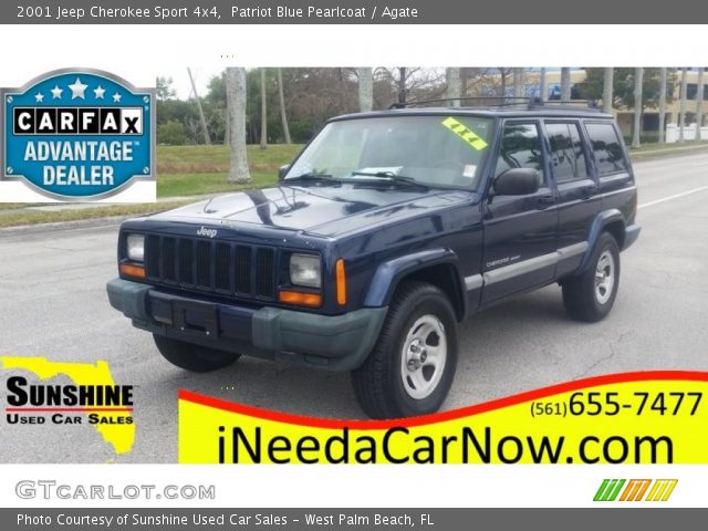 2001 Jeep Cherokee Sport 4x4 in Patriot Blue Pearlcoat